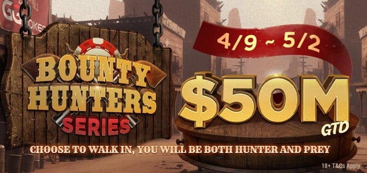 Az 50 millió dolláros Bounty Hunters Series versenysorozat visszatér a GGPokerre